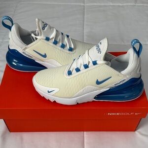 Nike Women’s Golf Air Max 270 Shoes - Cream and White